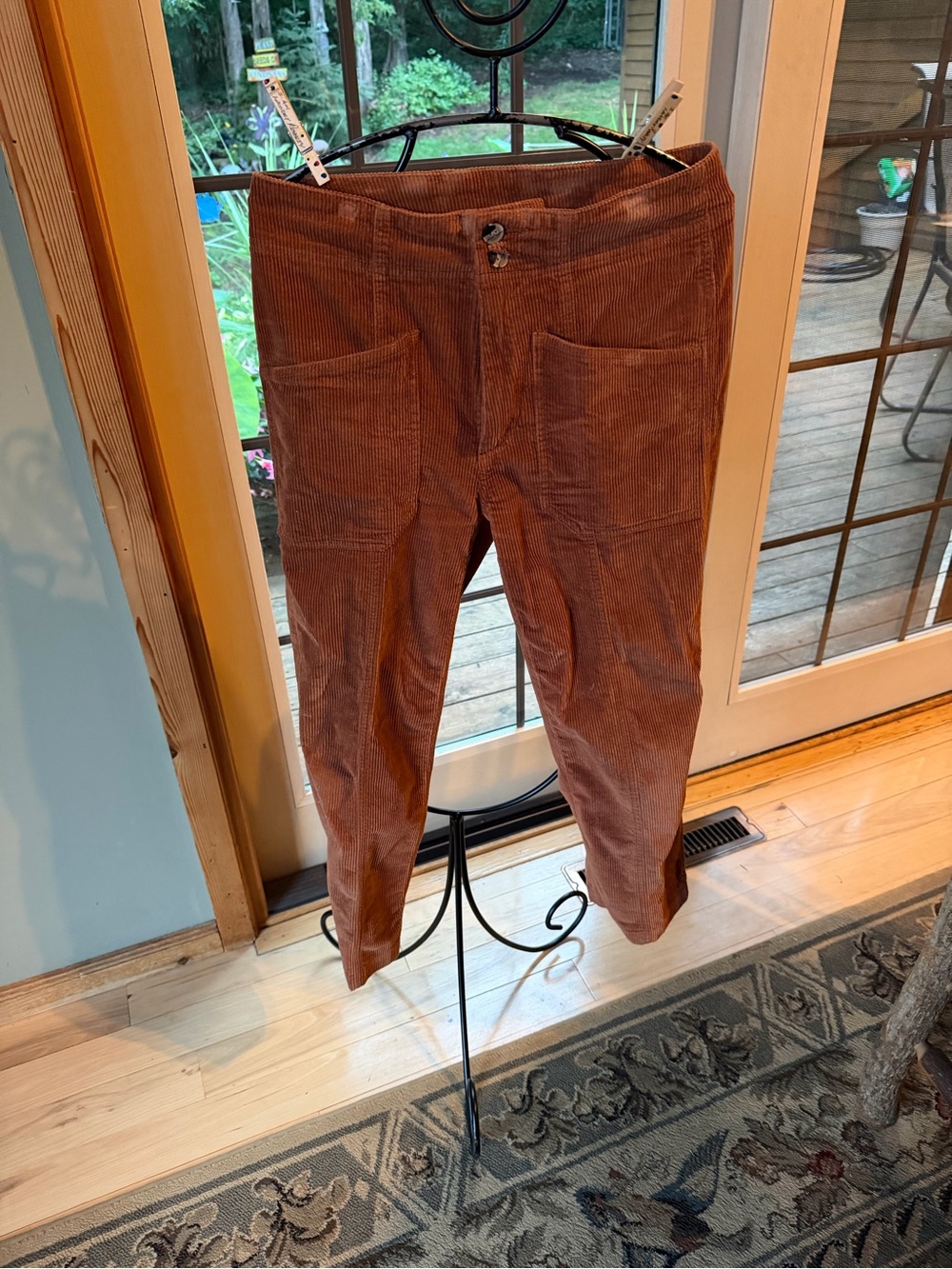 Kavu Outdoor Woodfern Corduroy Sz 6 Pants in Rust Brown